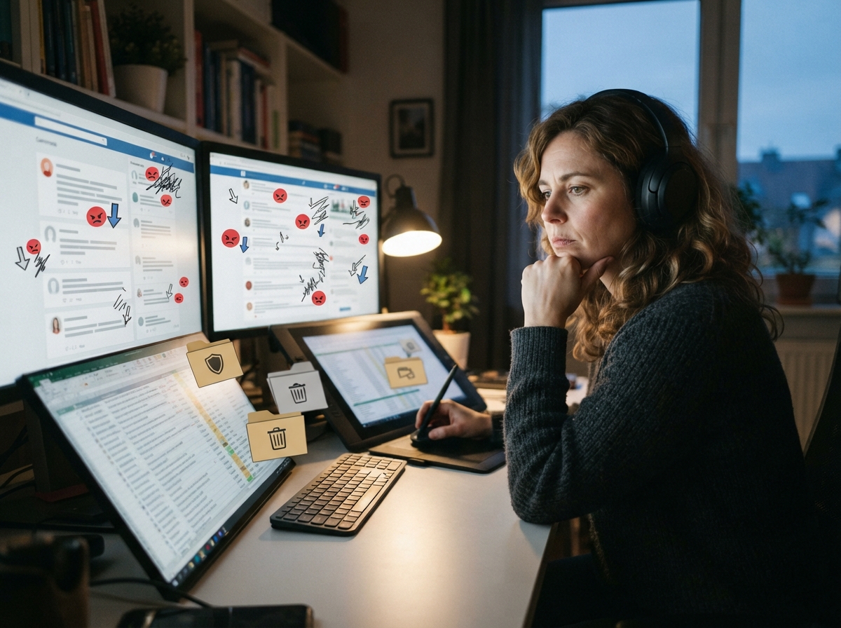 Negative Online Attention